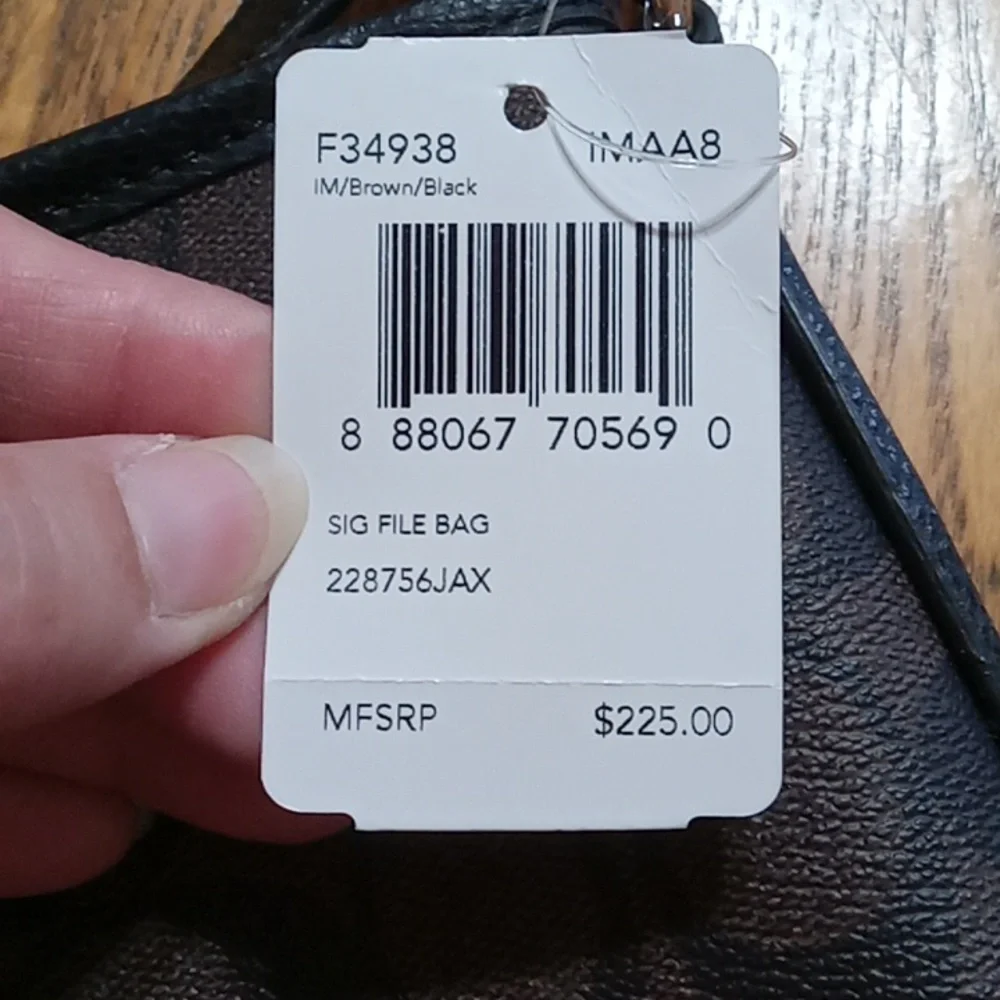 COACH BROWN Purse Handbag New Shoulder Womens - Picture 4 of 10